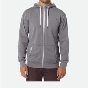 Vuori Charcoal Zip-Up Men's Sweater